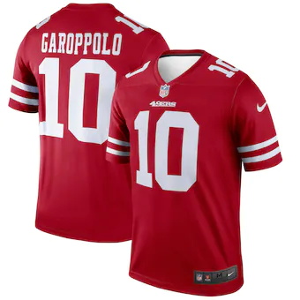 mens nike jimmy garoppolo scarlet san francisco 49ers legen